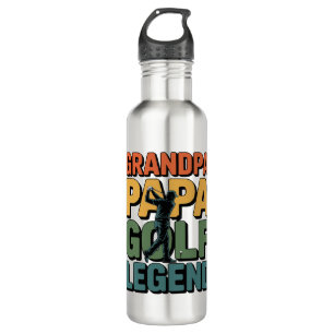 Golf Legend Grandpa Papa Stainless Steel Water Bottle