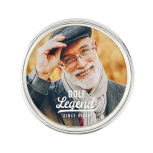 Golf Legend Since Birth Funny Modern Vintage Lapel Pin