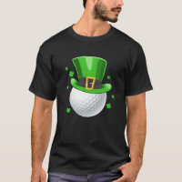 Golf Leprechaun Hat Shamrock St Patrick Day Golfin T-Shirt