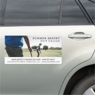 Golf Lesson, Golf Club, Golfer, Golf Coach Car Magnet