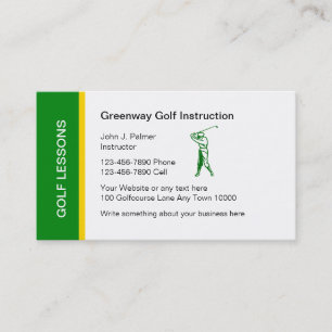 Golf Lessons Business Card