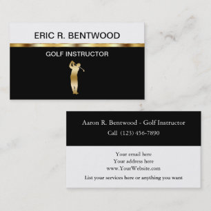 Golf Lessons Business Cards