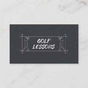 Golf Lessons Coach Teacher Instruction Instructor Business Card