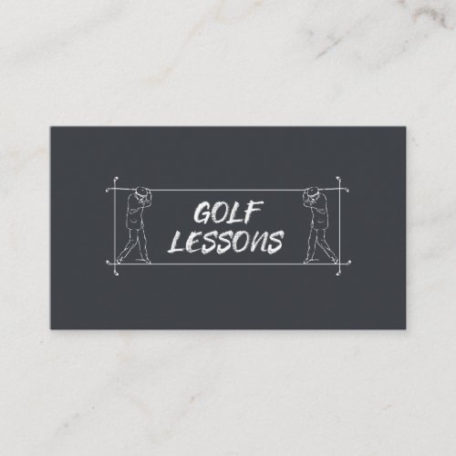 Golf Lessons Coach Teacher Instruction Instructor  Business Card