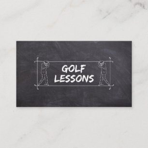 Golf Lessons Coach Teacher Instructor Instruction Business Card