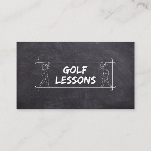 Golf Lessons Coach Teacher Instructor Instruction  Business Card