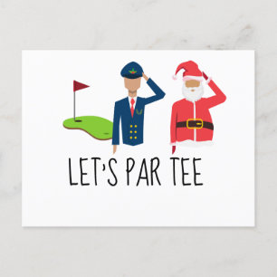 Golf Let’s Par tee Christmas party for pilot  Postcard