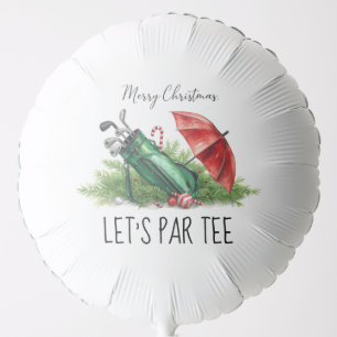 Golf Let’s Par tee Christmas Party Golfer Balloon