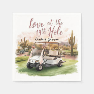 Golf Let’s Par-Tee! Golf Wedding in Arizona Napkins