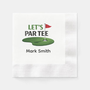 Golf Let’s Par Tee Napkins   Golf Bachelor Party 