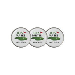 Golf Let's Par Tee Ball Marker