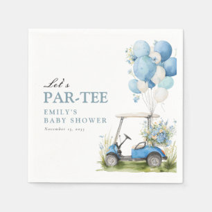 Golf Let's Par-tee Boy Baby Shower Napkins
