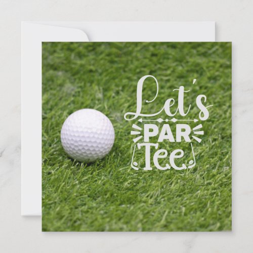 Golf Lets Par Tee for Golfer Party