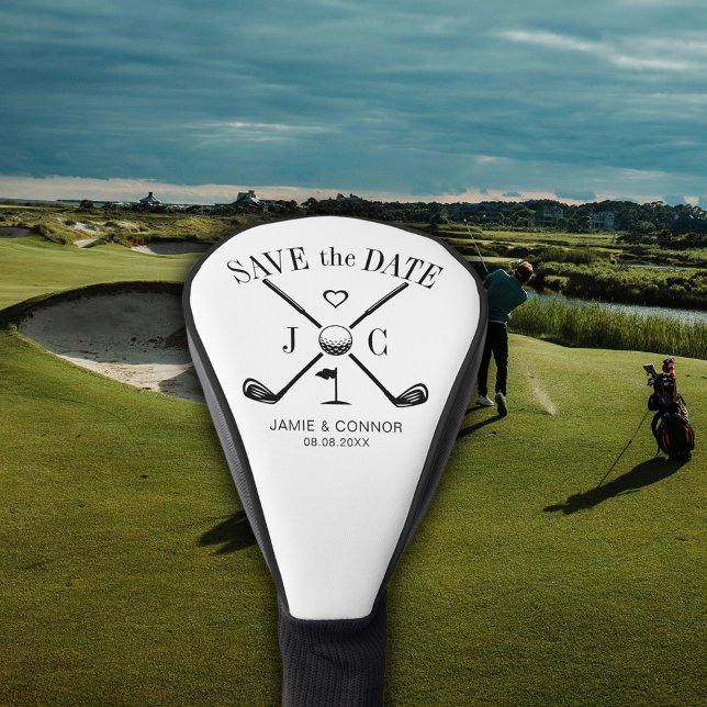 Golf Let's Par-Tee Wedding Save the Date Golf Head Cover (Creator Uploaded)