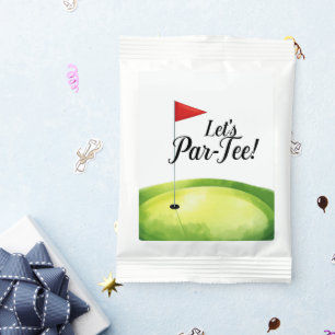 Golf Let's Par Tee with golf flag on green Margarita Drink Mix