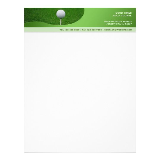 Golf Letterhead