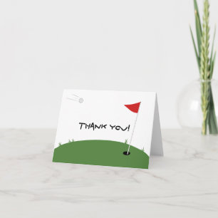 Golf Letterpress Thank You Card