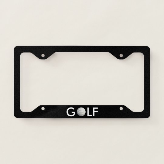 Golf Licence Plate Frame