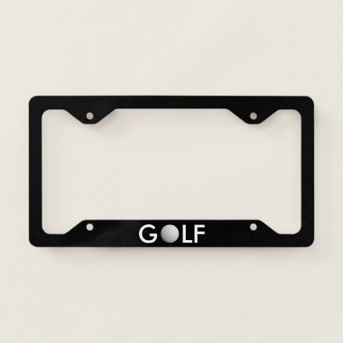 Golf License Plate Frame