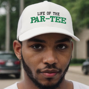 Golf Life of the Par Tee Monogram Initial Embroidered Baseball Cap