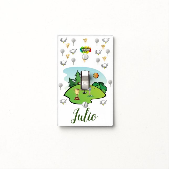 Golf Light Switch Cover (In Situ)