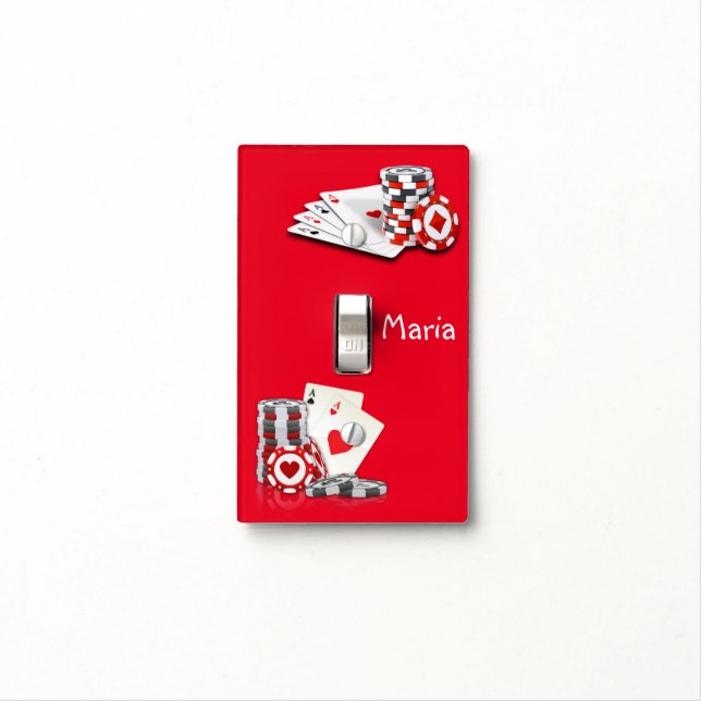 Golf Light Switch Cover Ace Cards (In Situ)