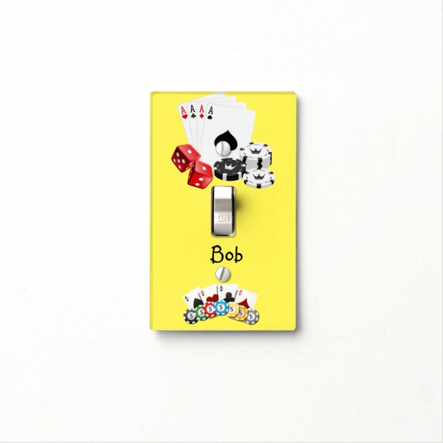 Golf Light Switch Cover Ace Cards (In Situ)