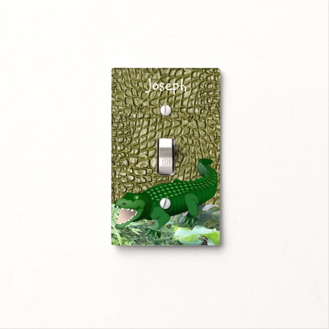 Golf Light Switch Cover Alligator (In Situ)