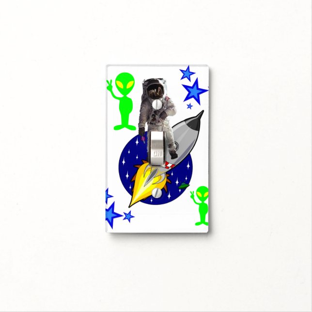 Golf Light Switch Cover Astronauts (In Situ)