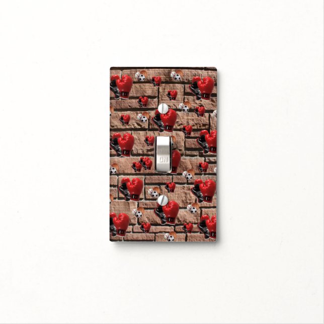 Golf Light Switch Cover Boxing Gloves (In Situ)