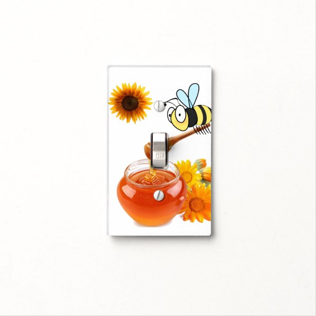 Golf Light Switch Cover Bumblebee (In Situ)