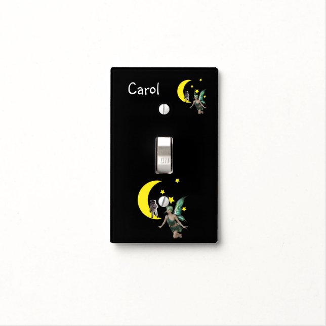 Golf Light Switch Cover Fairy Astronaut (In Situ)
