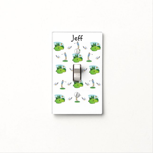 Golf Light Switch Cover Golf (In Situ)