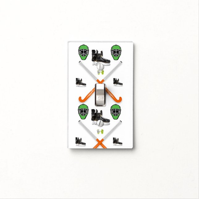 Golf Light Switch Cover Hockey (In Situ)