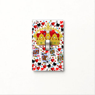 Golf Light Switch Cover King of Hearts