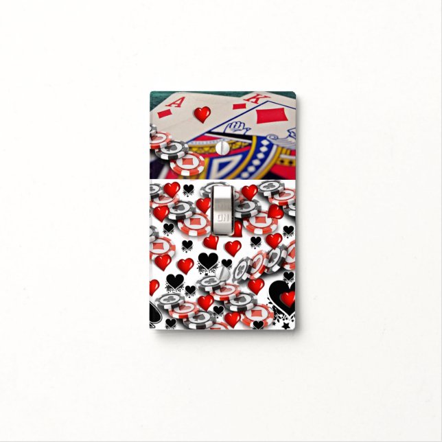 Golf Light Switch Cover Playing Cards (In Situ)