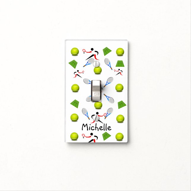 Golf Light Switch Cover Tennis (In Situ)