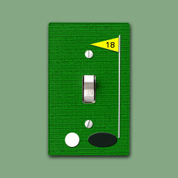 Golf Light Switch Plate Cover