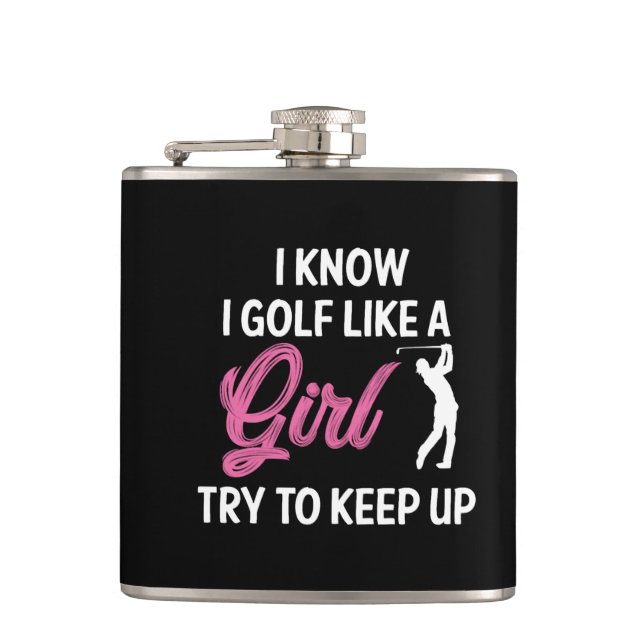golf like a girl flask (Front)