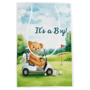Golf Little Golfer Baby Boy drive golf cart Medium Gift Bag