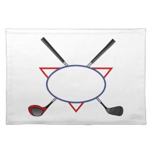 Golf Logo Cloth Placemat
