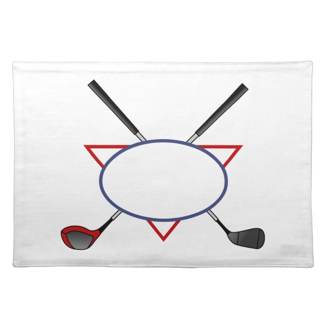 Golf Logo Cloth Placemat (Front)
