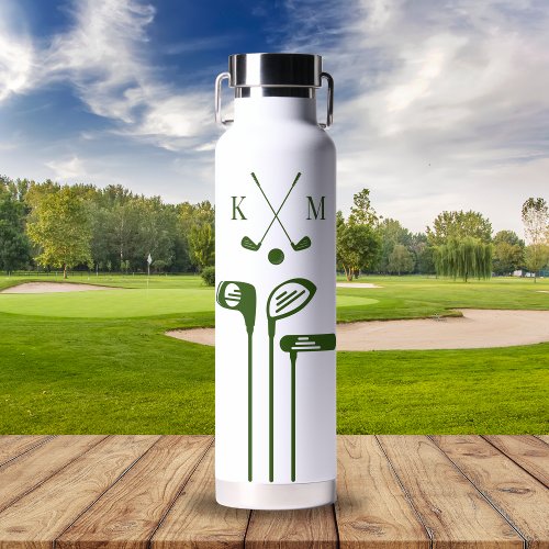 Golf Logo Gift For Friend Sport Golf Club Custom Water Bottle