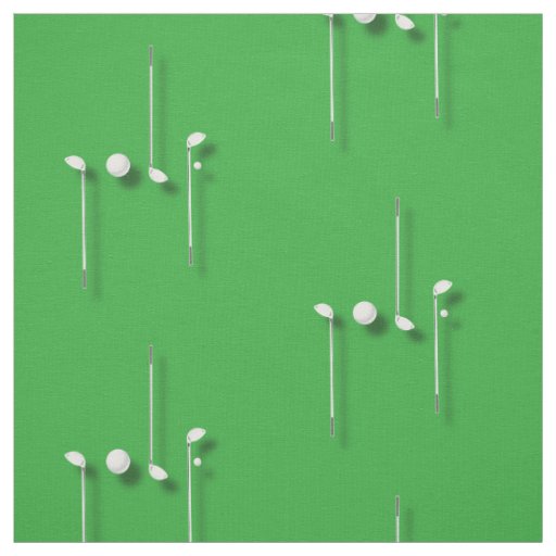 Golf Logo With Golf Ball Clubs Birdie Eagle Golfer Fabric