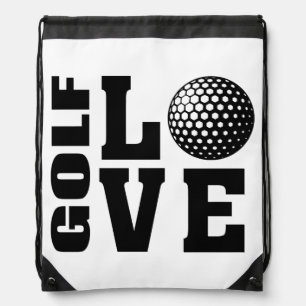 Golf Love, Golfer's Drawstring Bag