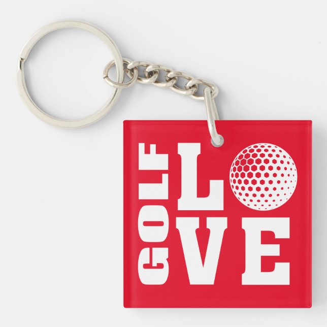 Golf LOVE Keychain (Front)