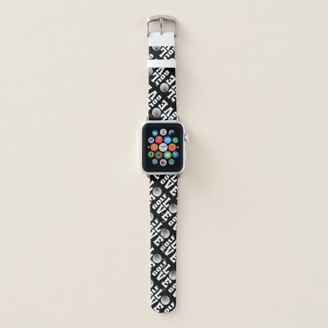 Golf Love Print Apple Watch Band (Front)
