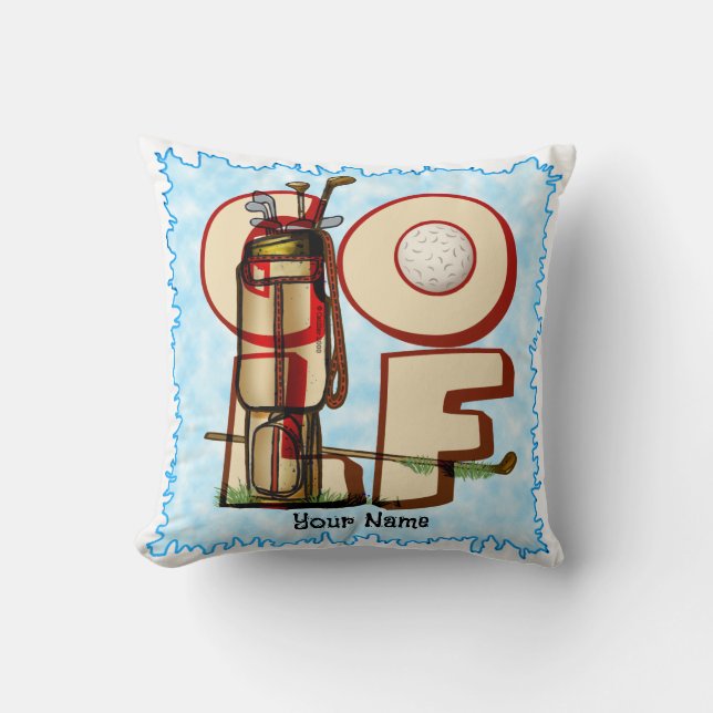 Golf Love  Throw Pillow (Front)