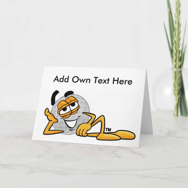 Golf Lover Card-All Occasion-Add Own Text Card (Front)