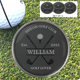 Golf Lover Cross Club Ball Marker
